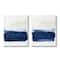Stupell Industries Coastal Brushstrokes Abstract Beach Ombre Design Canvas Wall Art Set